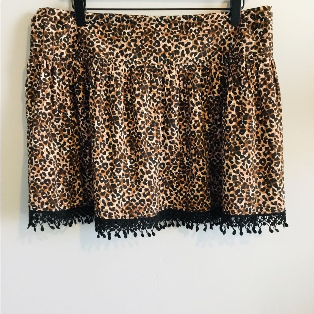 American Rag Fringe Lace Hem Skirt